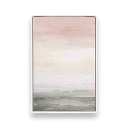 Pink Skies and Calm Seas Canvas Print, Set of 3
