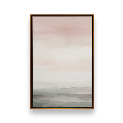Pink Skies and Calm Seas Canvas Print, Set of 3