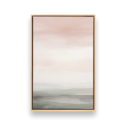 Pink Skies and Calm Seas Canvas Print, Set of 3