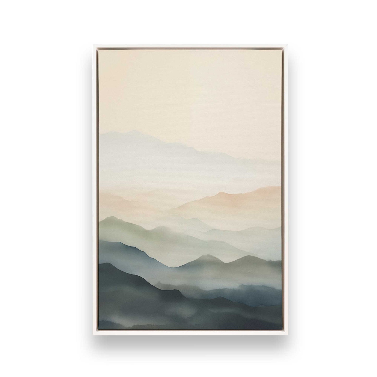 Layers of Quiet Hills Canvas Print, Set of 3