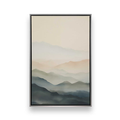 Layers of Quiet Hills Canvas Print, Set of 3