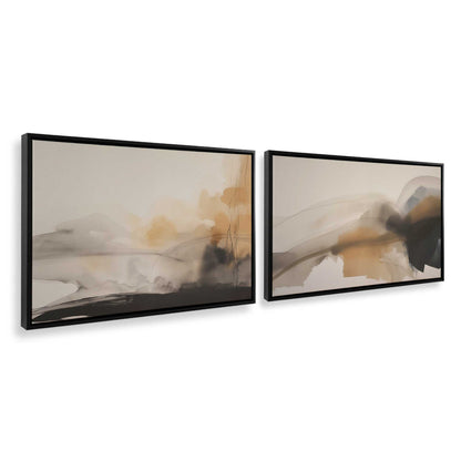 [Color:Satin Black], Picture of art in a Satin Black frame at an angle