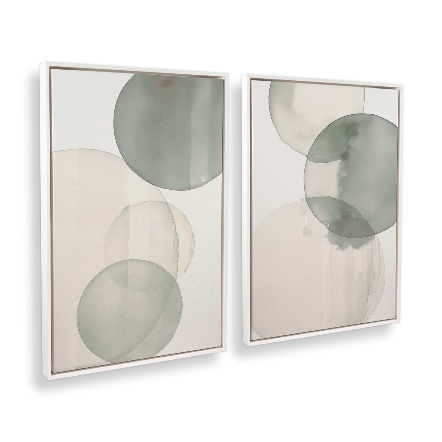 [Color:Opaque White], Picture of art in a White frame at an angle