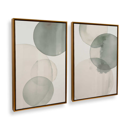 [Color:Polished Gold], Picture of art in a Polished Gold frame at an angle