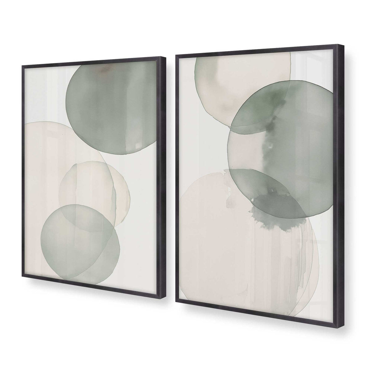 [Color:Weathered Zinc], Picture of art in a Weathered Zinc frame at an angle