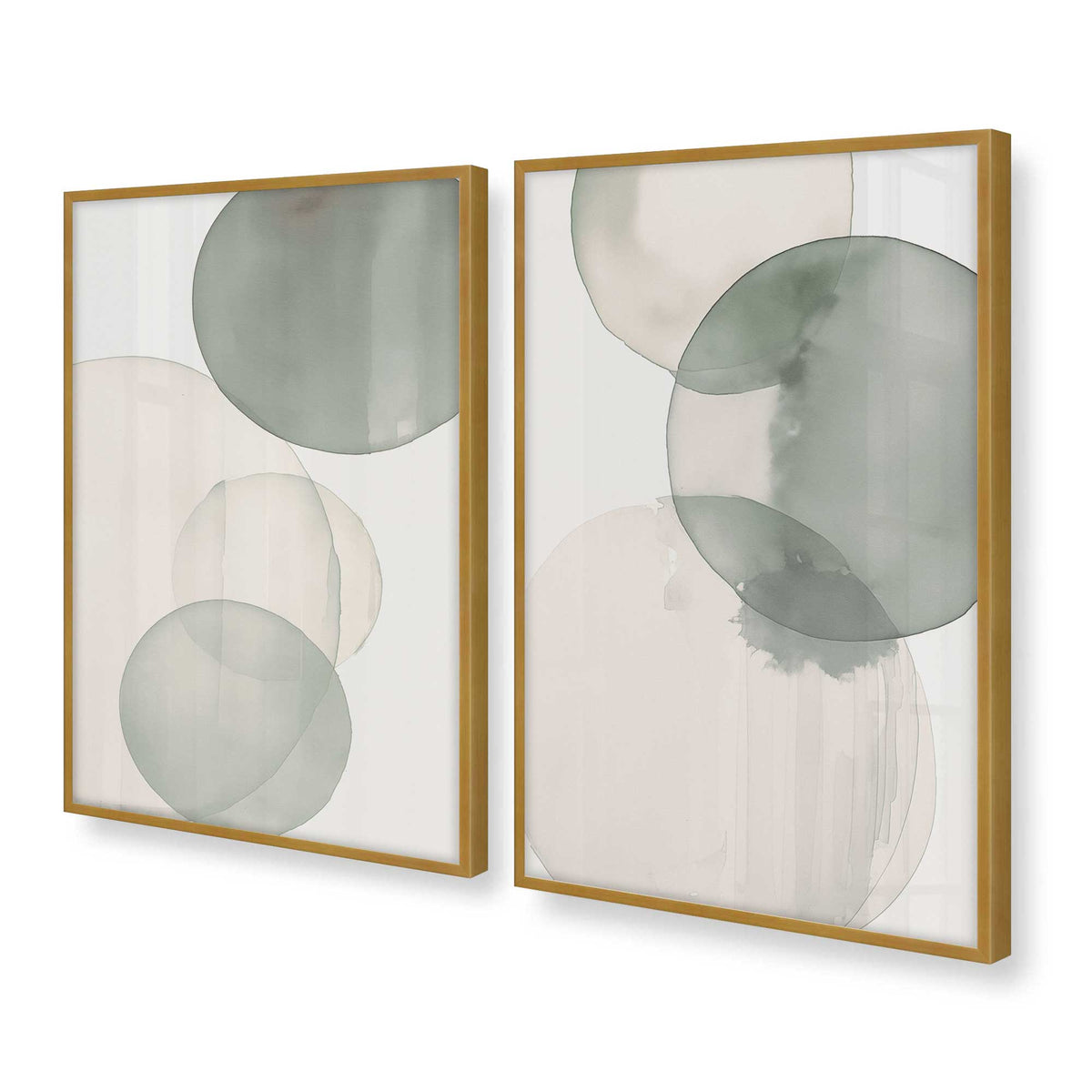 [Color:Polished Gold], Picture of art in a Polished Gold frame at an angle