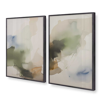 [Color:Weathered Zinc], Picture of art in a Weathered Zinc frame at an angle