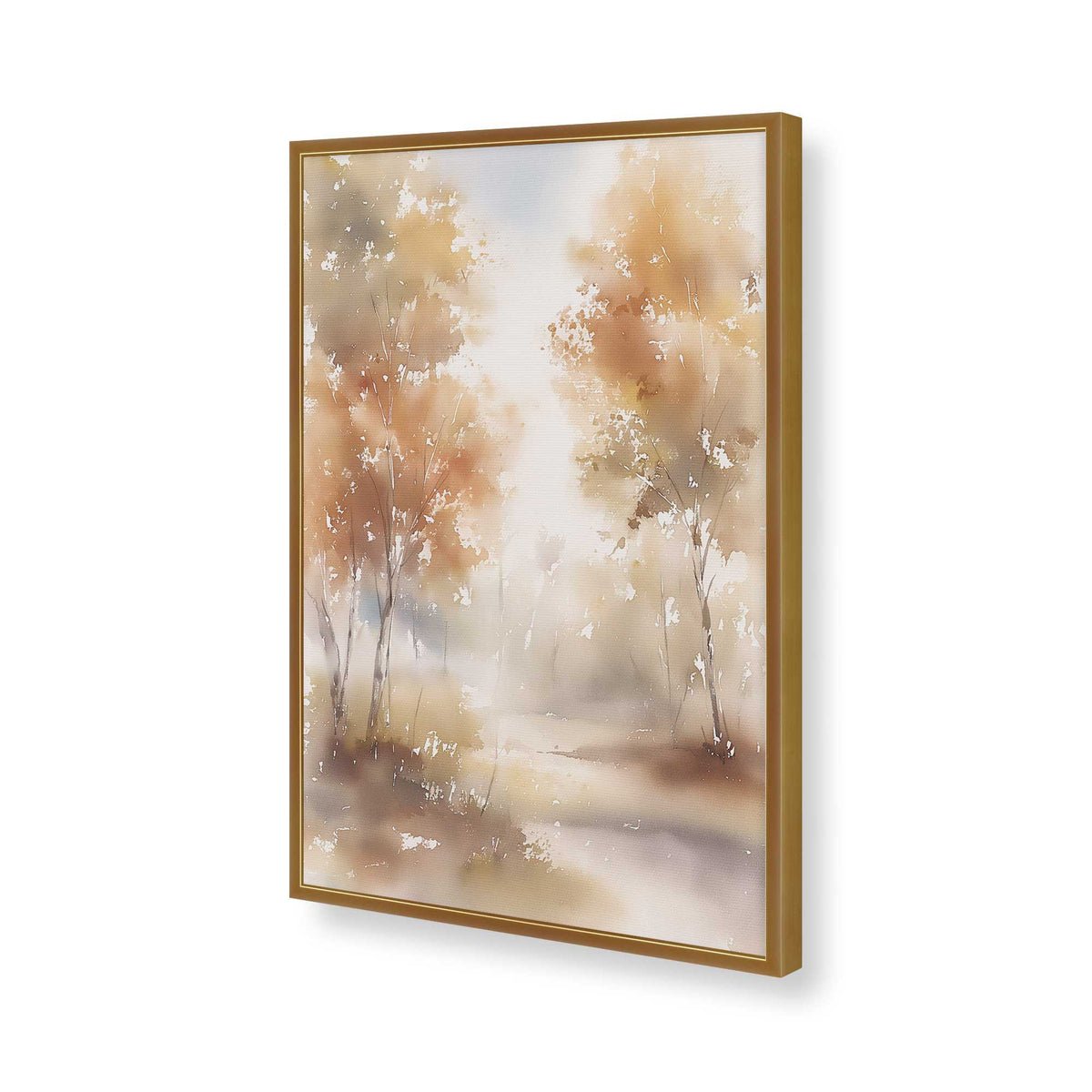 [Color:Polished Gold], Picture of art in a Polished Gold frame of the corner