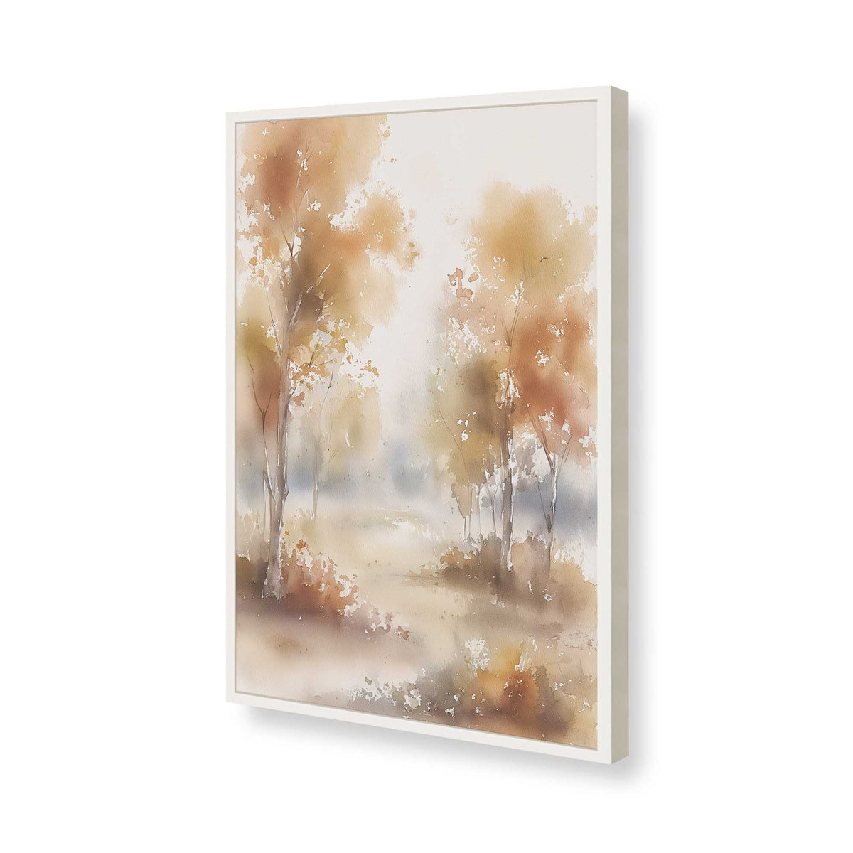 [Color:Opaque White], Picture of art in a Opaque White frame of the corner