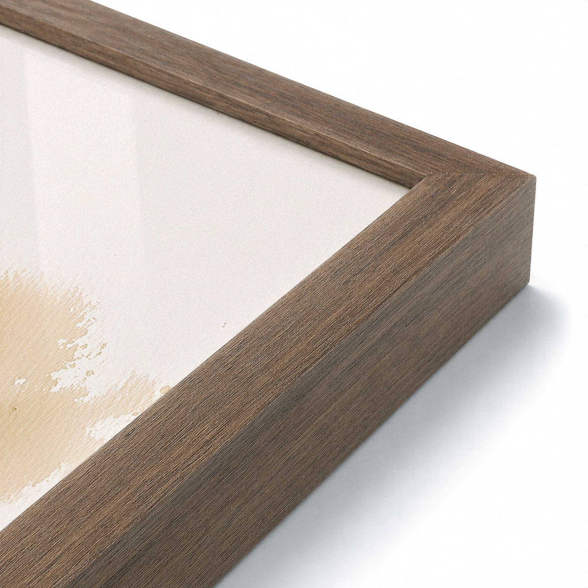 [Color:Walnut], Picture of art in a Walnut frame at an angle