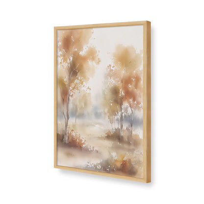 [Color:American Maple], Picture of art in a American Maple frame of the corner