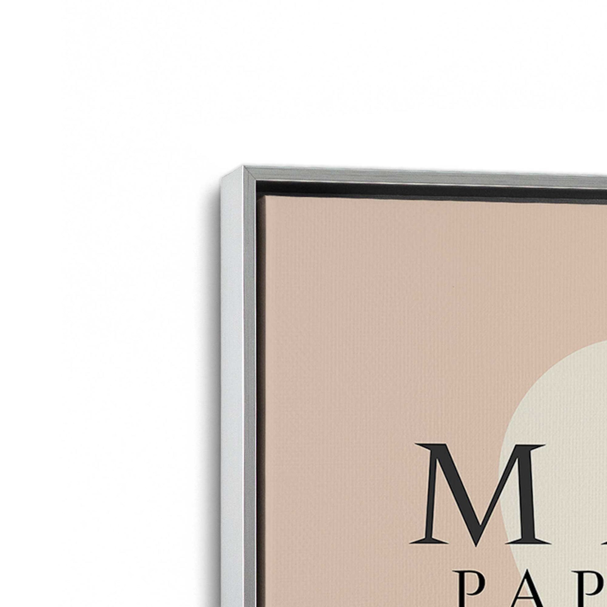 [Color:Polished Chrome], Picture of art in a Polished Chrome frame at an angle
