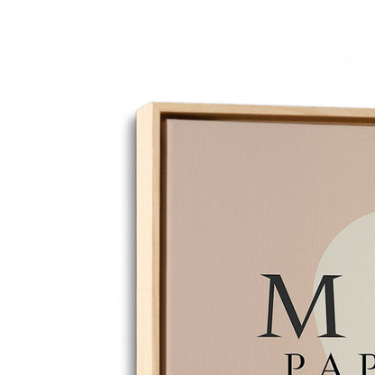 [Color:American Maple], Picture of art in a American Maple frame at an angle