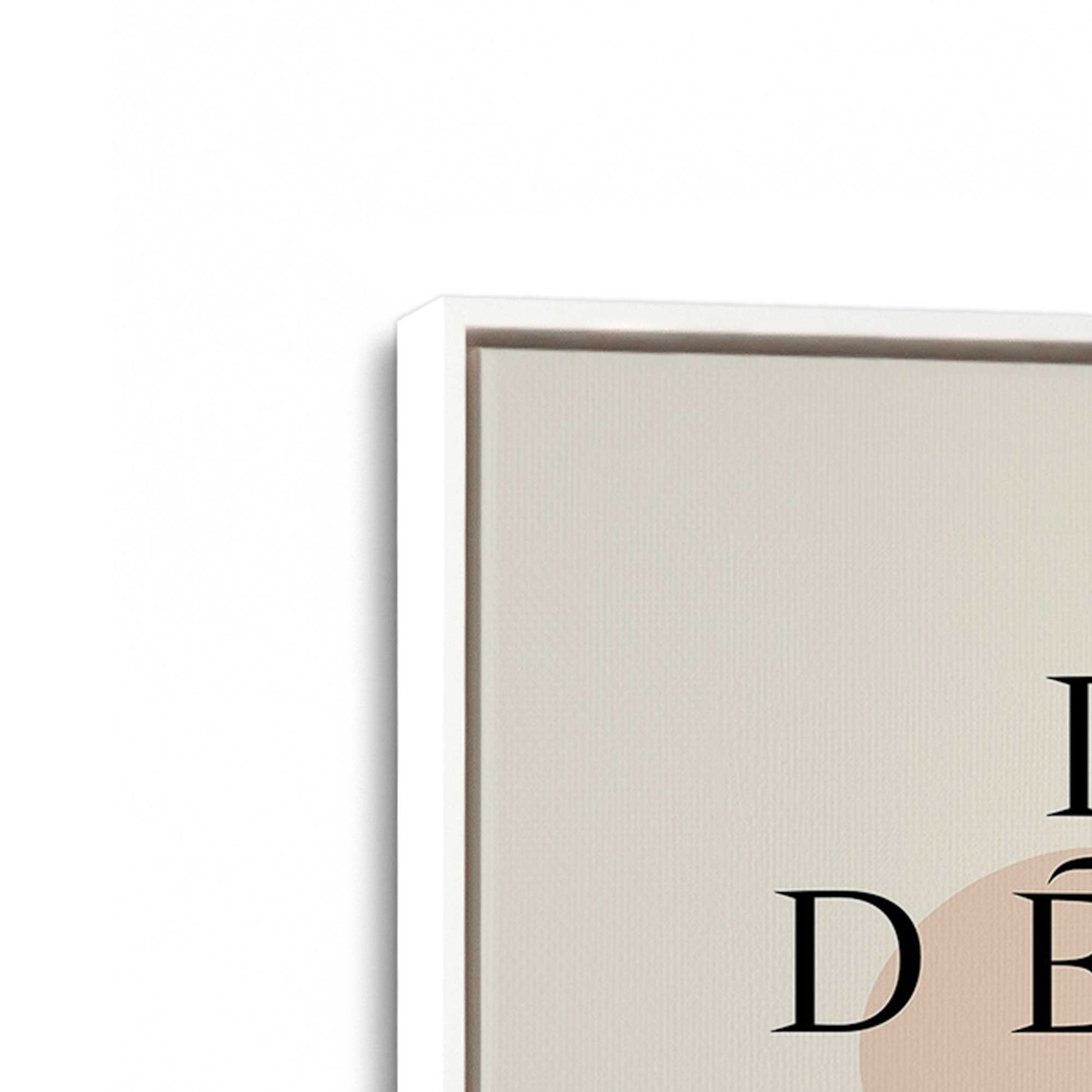 [Color:Opaque White], Picture of art in a White frame at an angle
