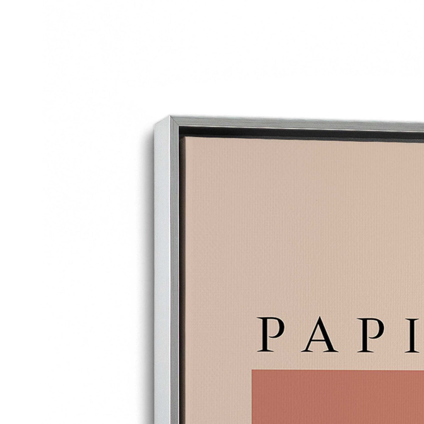[Color:Polished Chrome], Picture of art in a Polished Chrome frame at an angle