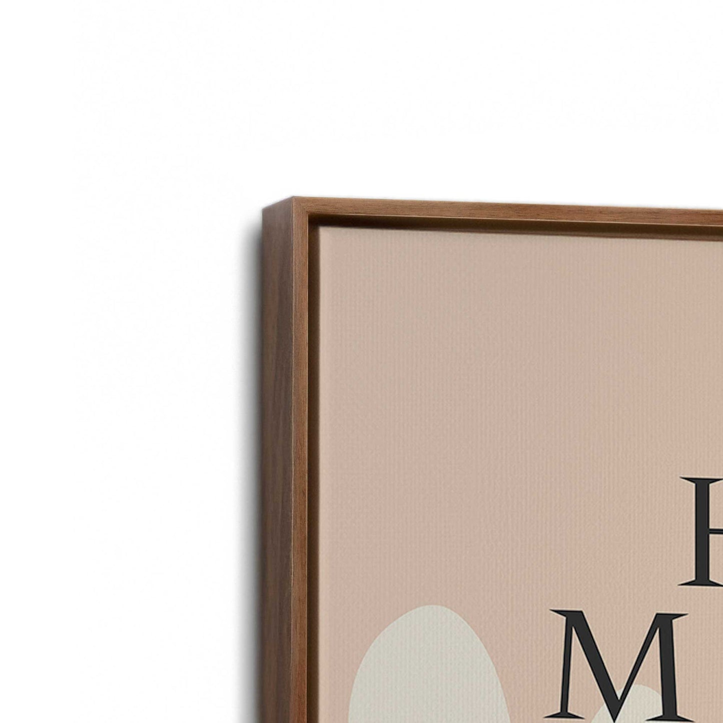 [Color:Walnut], Picture of the corner of the art
