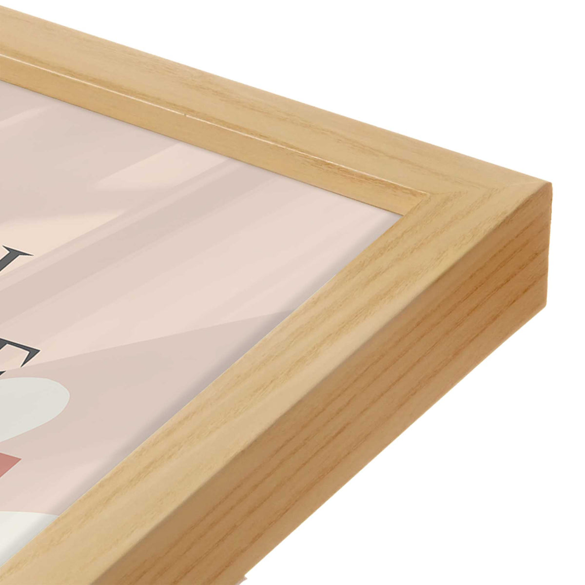 [Color:American Maple], Picture of art in an American Maple frame of the corner