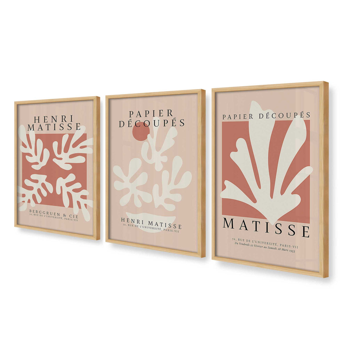 [Color:American Maple], Picture of art in a American Maple frame at an angle