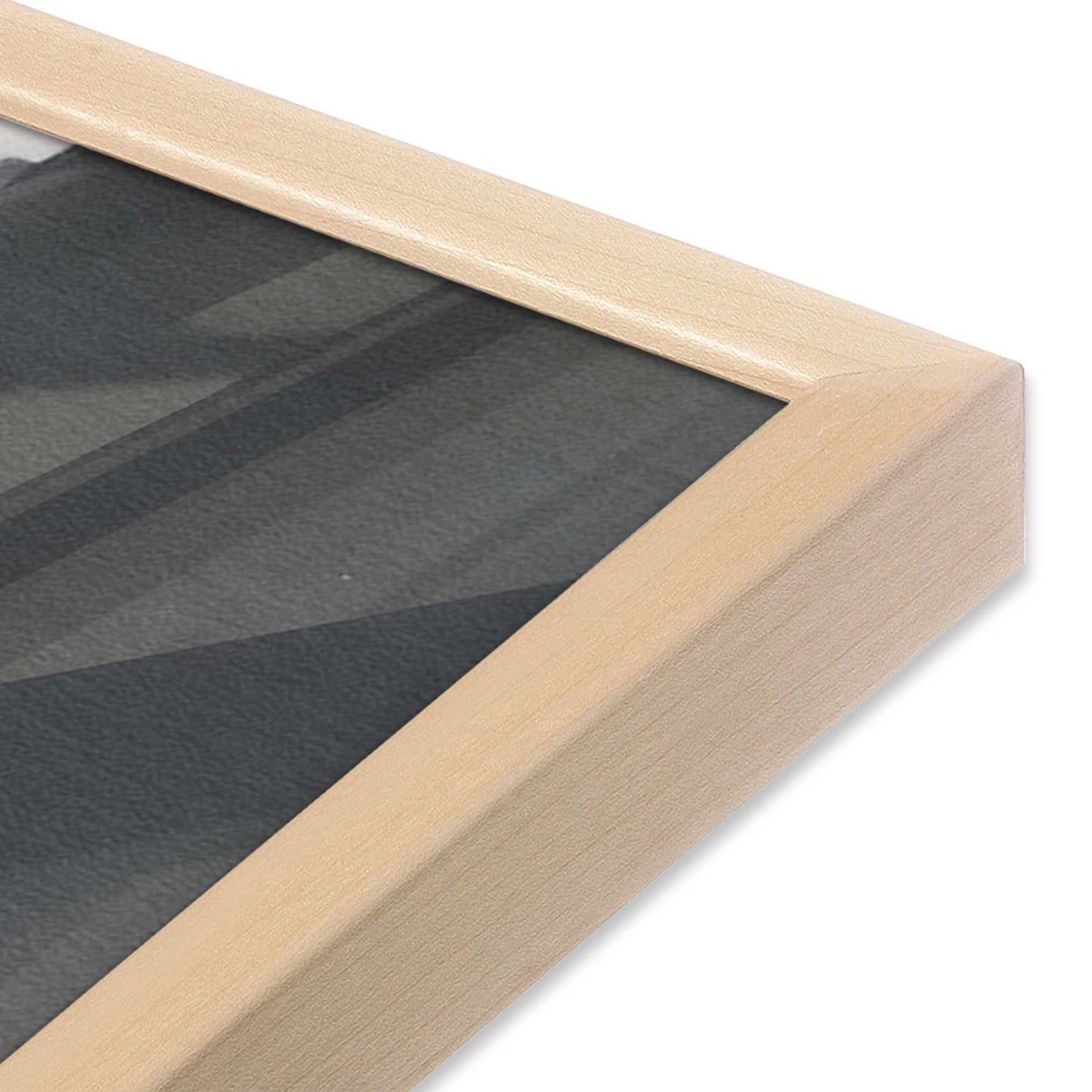 [Color:Raw Maple], Picture of art in a Raw Maple frame at an angle