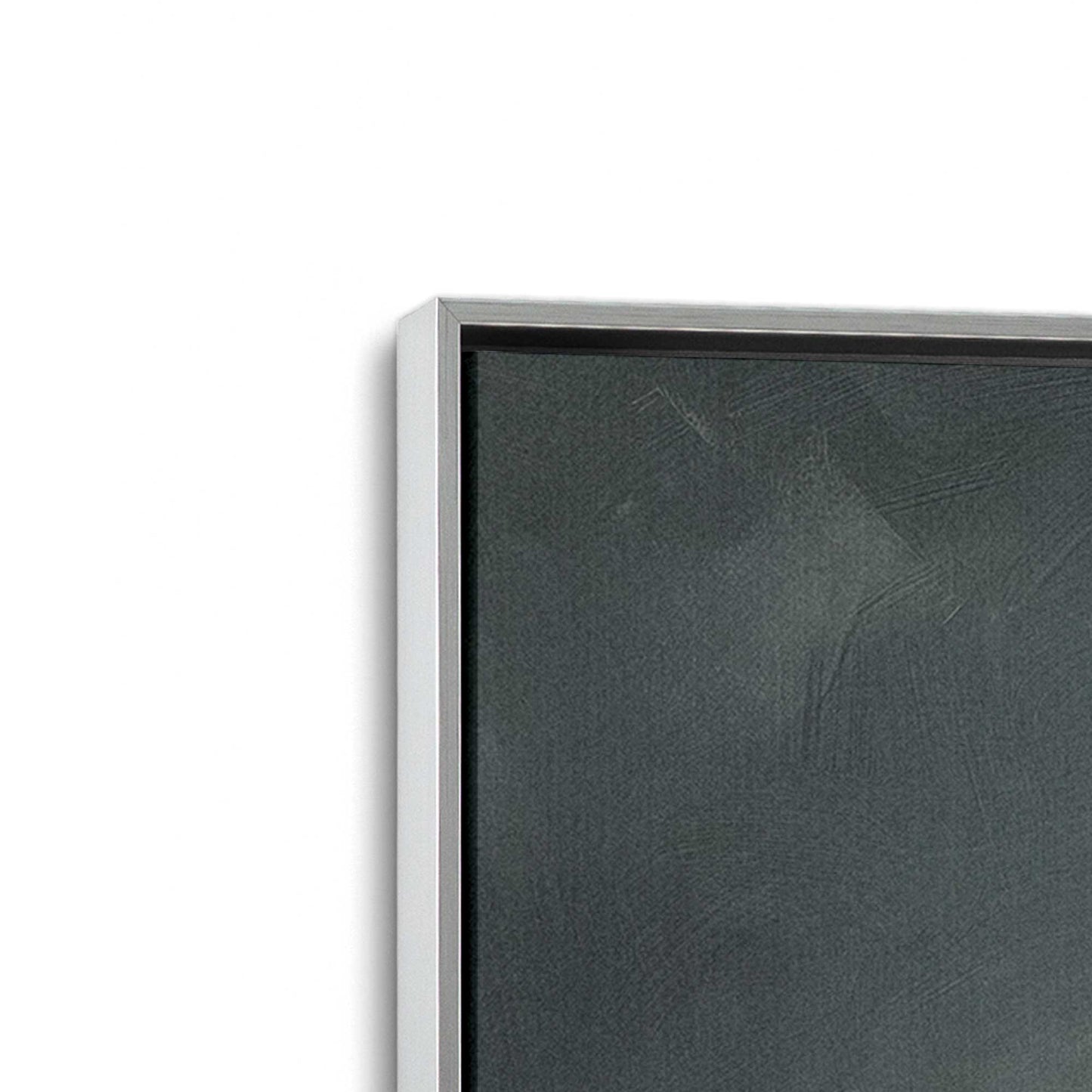 [Color:Polished Chrome], Picture of art in a Polished Chrome frame at an angle