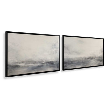 [Color:Satin Black], Picture of art in a Satin Black frame at an angle