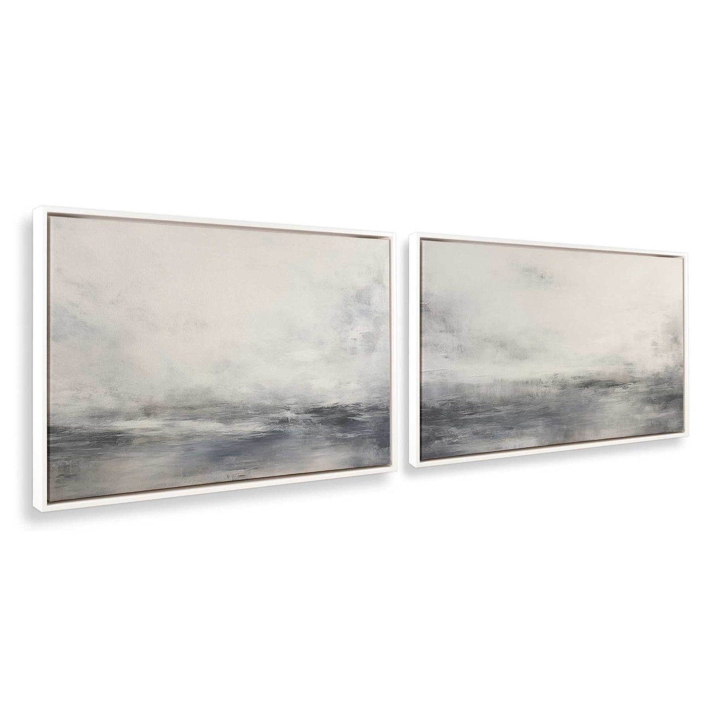 [Color:Opaque White], Picture of art in a White frame at an angle