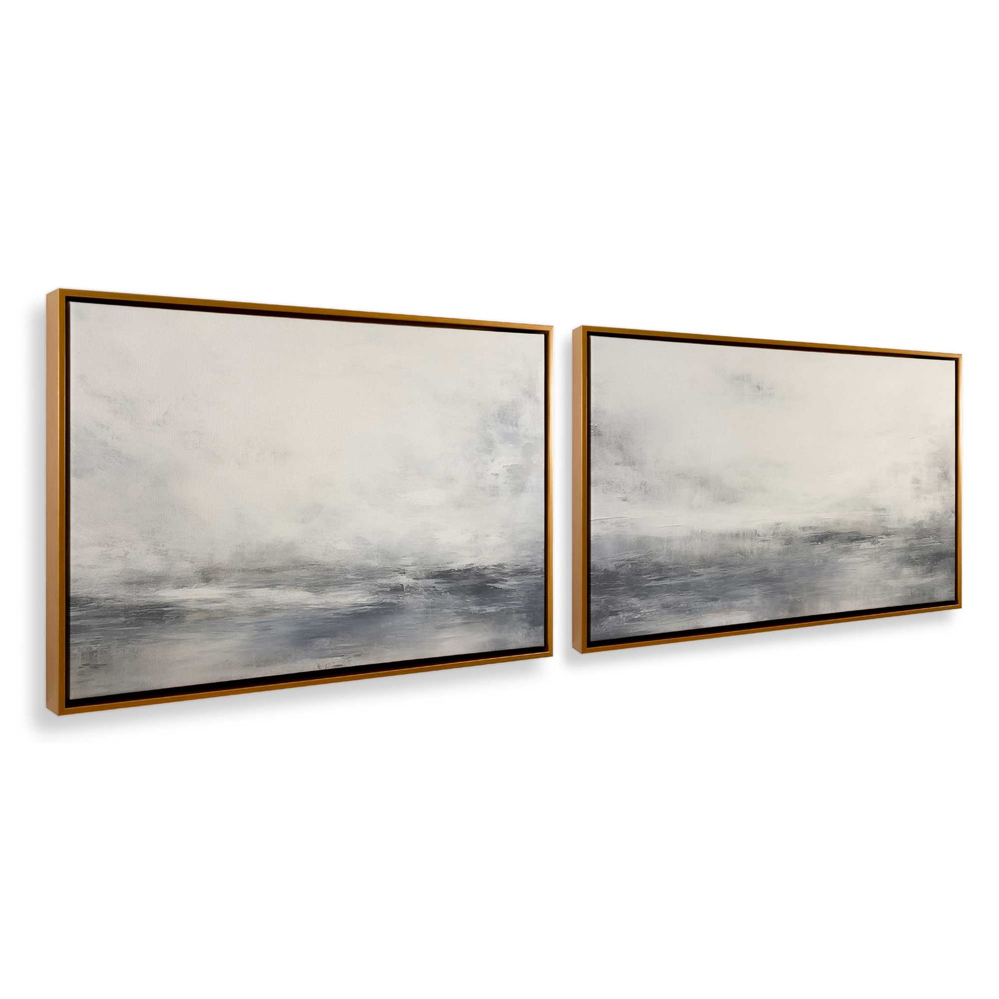 [Color:Polished Gold], Picture of art in a Polished Gold frame at an angle