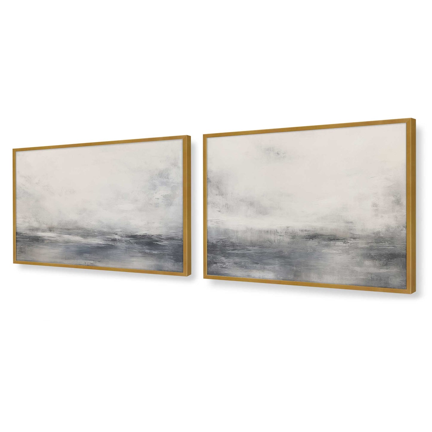 [Color:Polished Gold], Picture of art in a Polished Gold frame at an angle