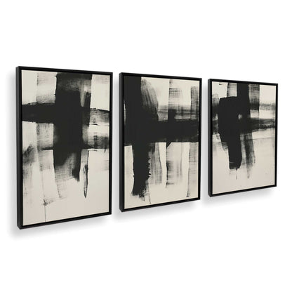 [Color:Satin Black], Picture of art in a Satin Black frame at an angle