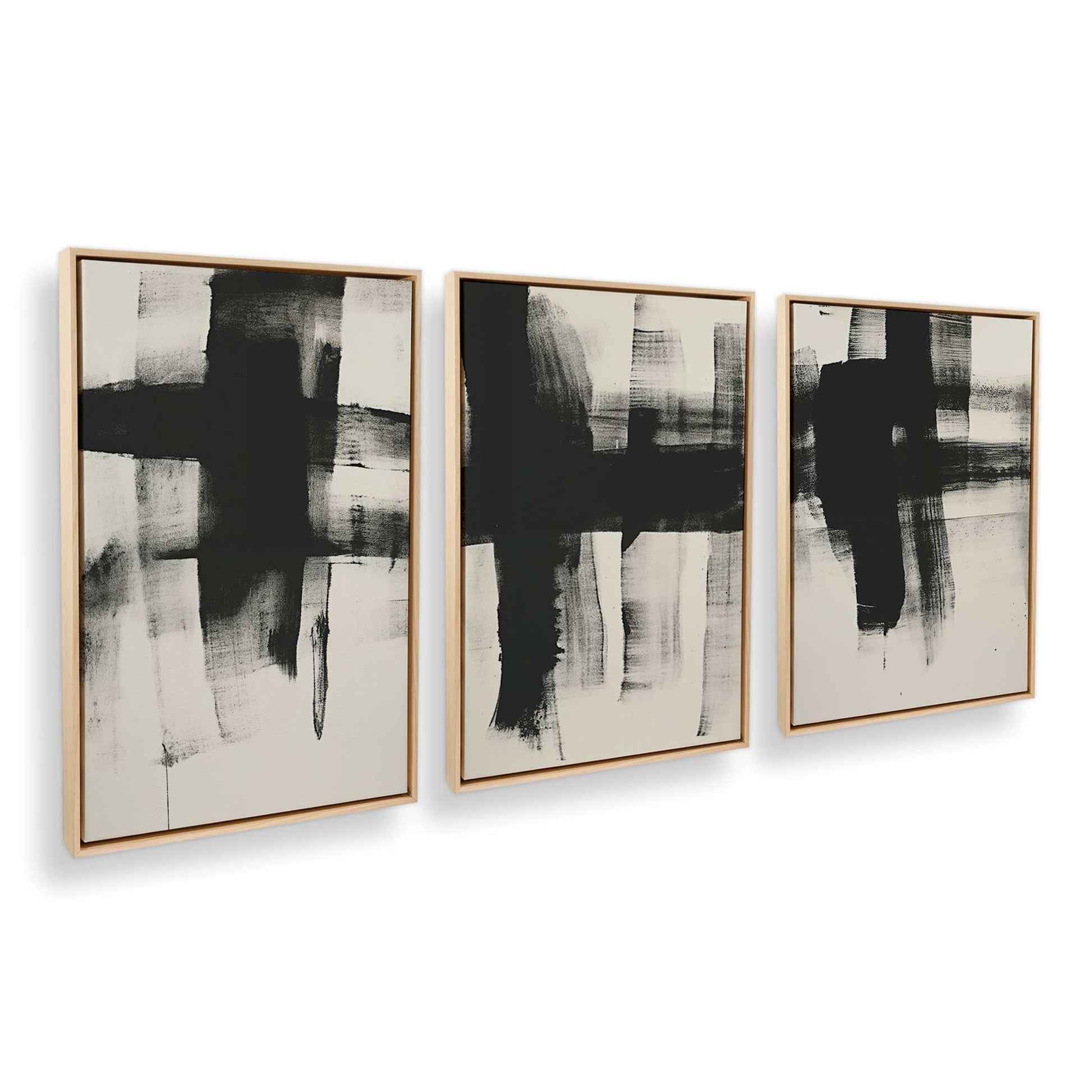 [Color:American Maple], Picture of art in a American Maple frame at an angle