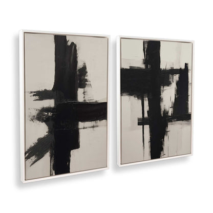 [Color:Opaque White], Picture of art in a White frame at an angle