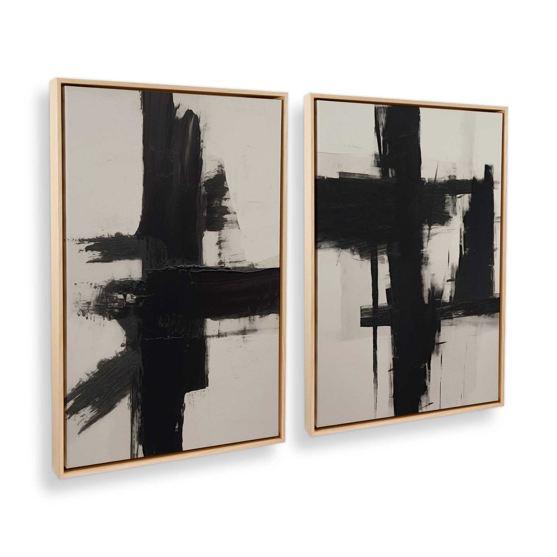 [Color:American Maple], Picture of art in a American Maple frame at an angle