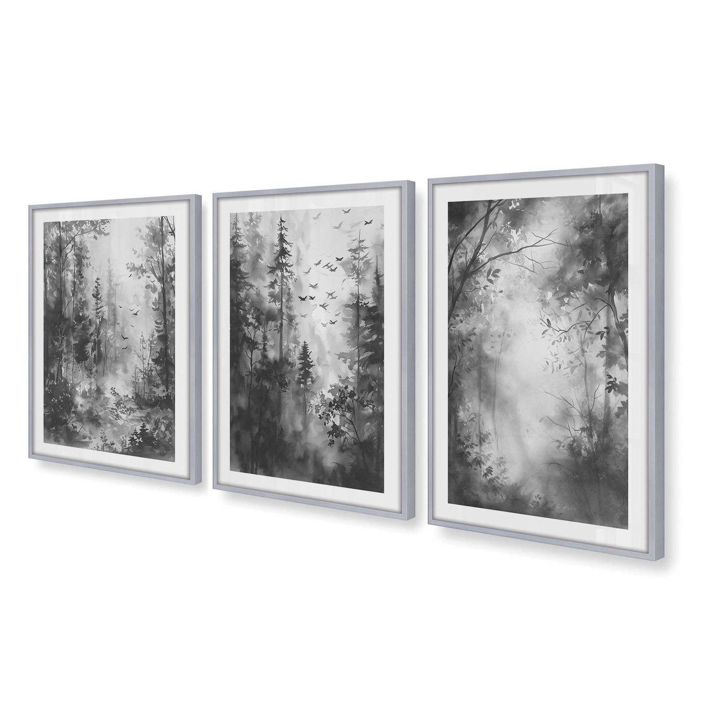 [Color:Polished Chrome], Picture of art in a Polished Chrome frame at an angle