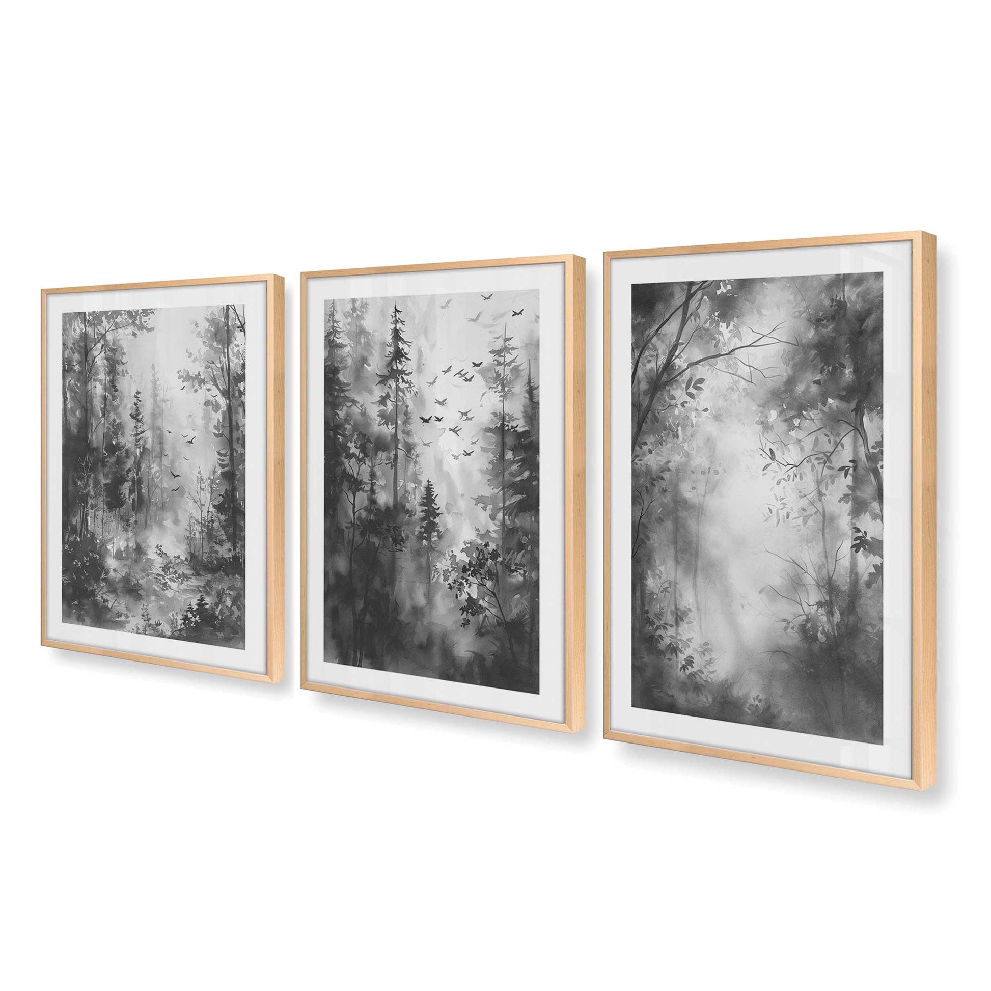 [Color:Raw Maple], Picture of art in a Raw Maple frame at an angle