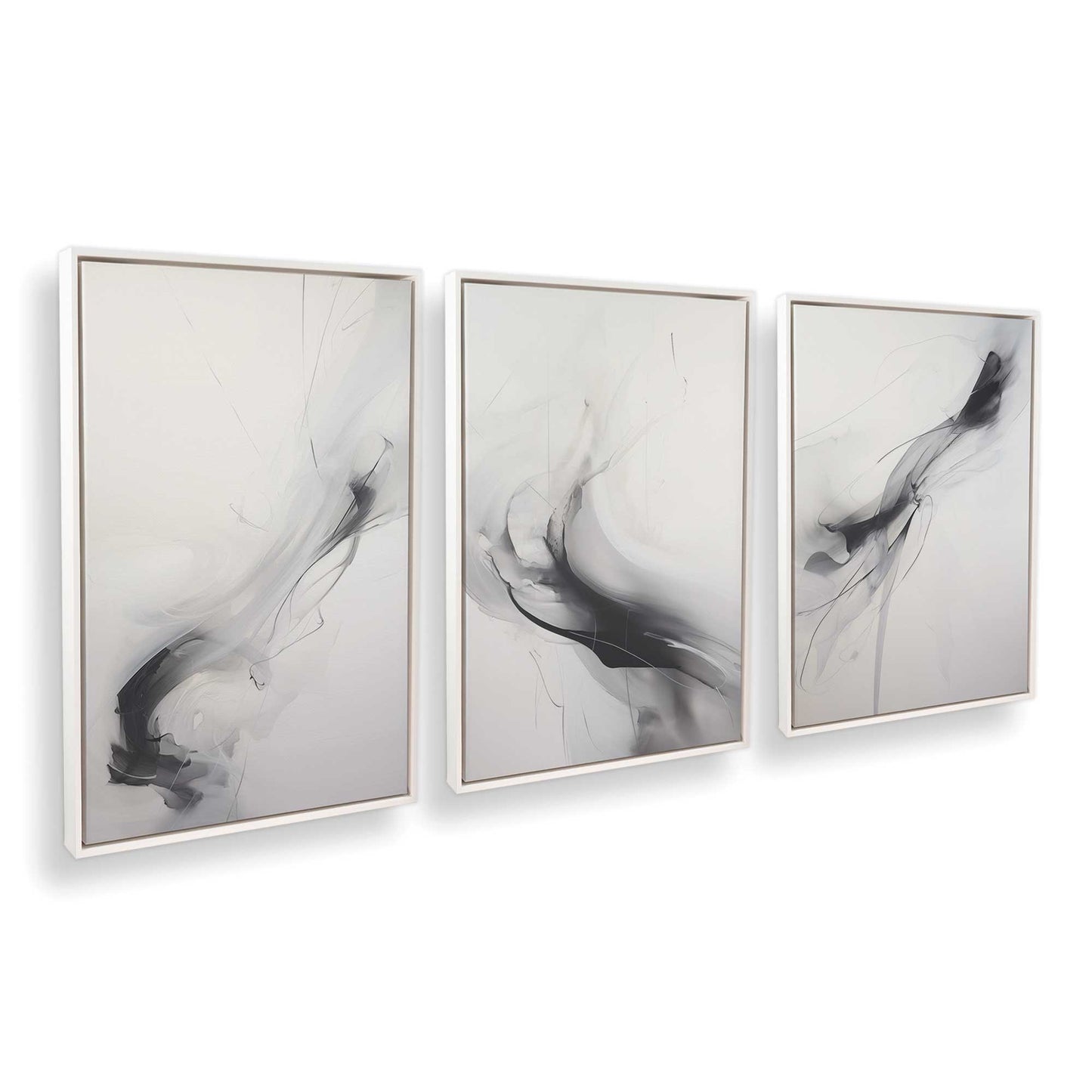 [Color:Opaque White], Picture of art in a White frame at an angle