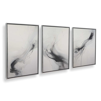 [Color:Polished Chrome], Picture of art in a Polished Chrome frame at an angle