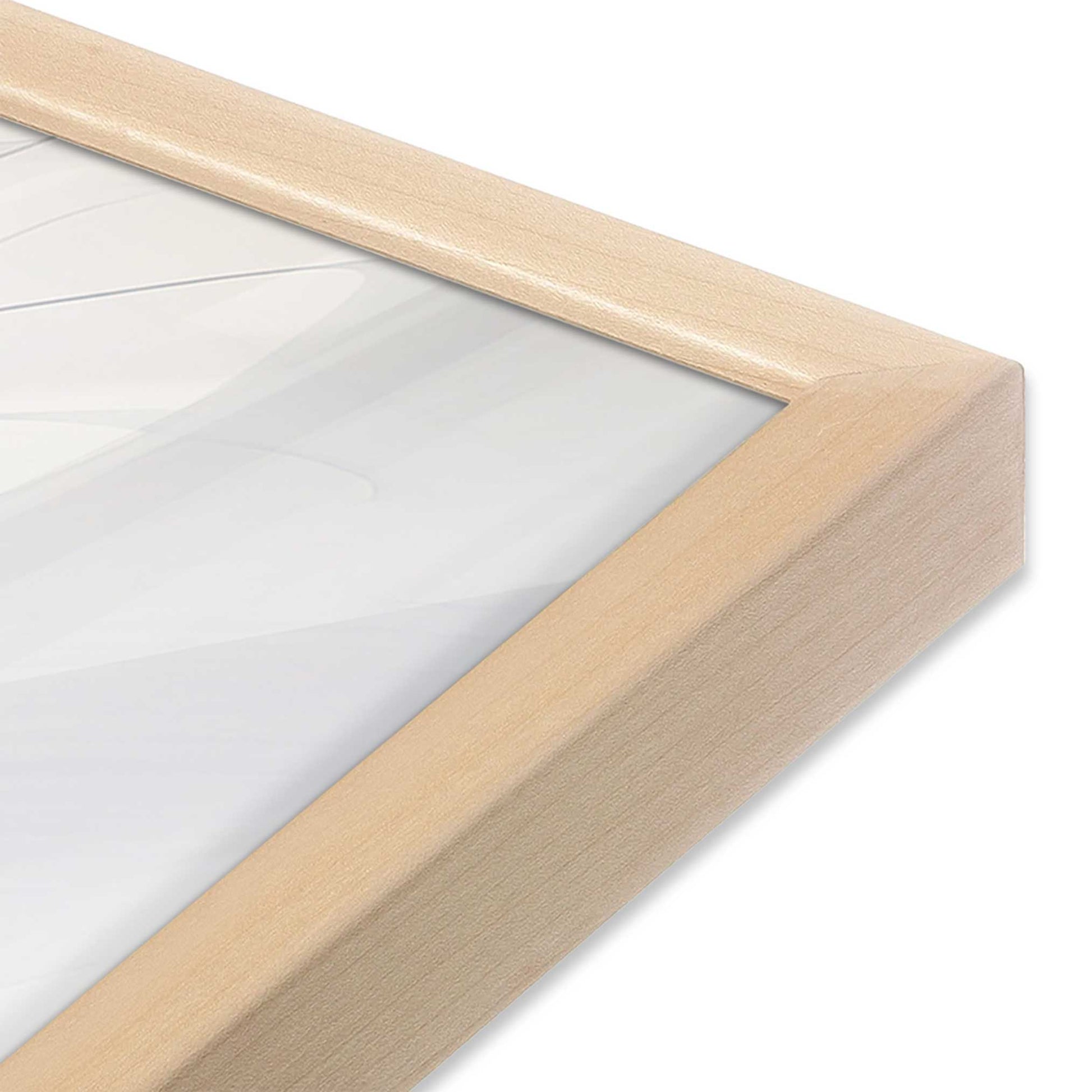 [Color:Raw Maple], Picture of art in a Raw Maple frame of the corner