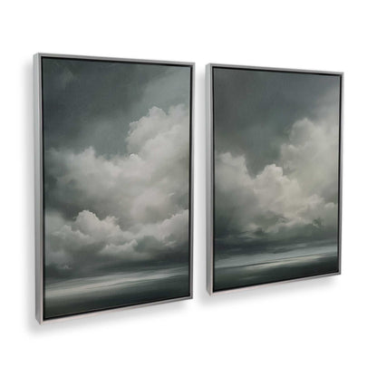 [Color:Polished Chrome], Picture of art in a Polished Chrome frame at an angle