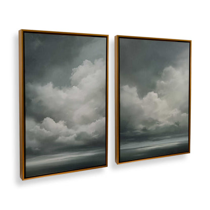 [Color:Polished Gold], Picture of art in a Polished Gold frame at an angle
