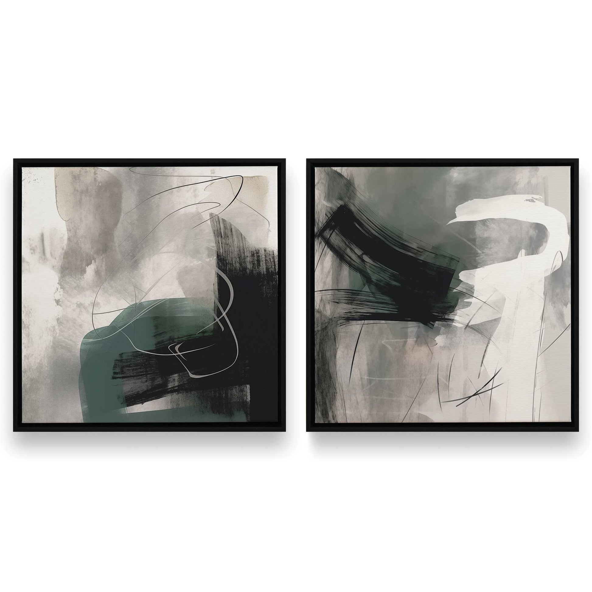 [Color:Satin Black], Picture of art in a Satin Black frame