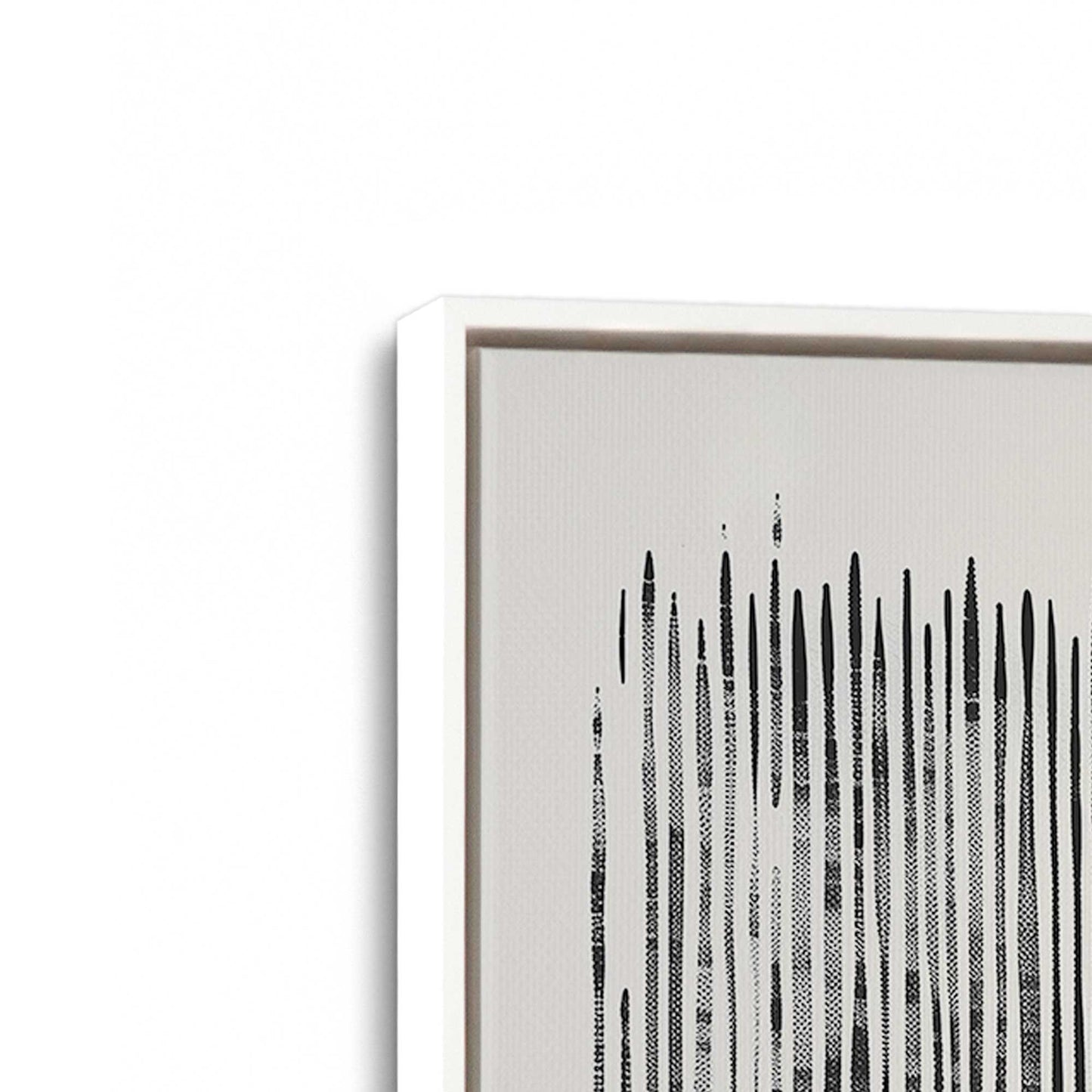 [Color:Opaque White], Picture of art in a White frame at an angle