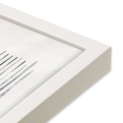 [Color:Opaque White], Picture of art in a Opaque White frame of the corner