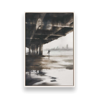 [Color:Opaque White], Picture of art in a White frame