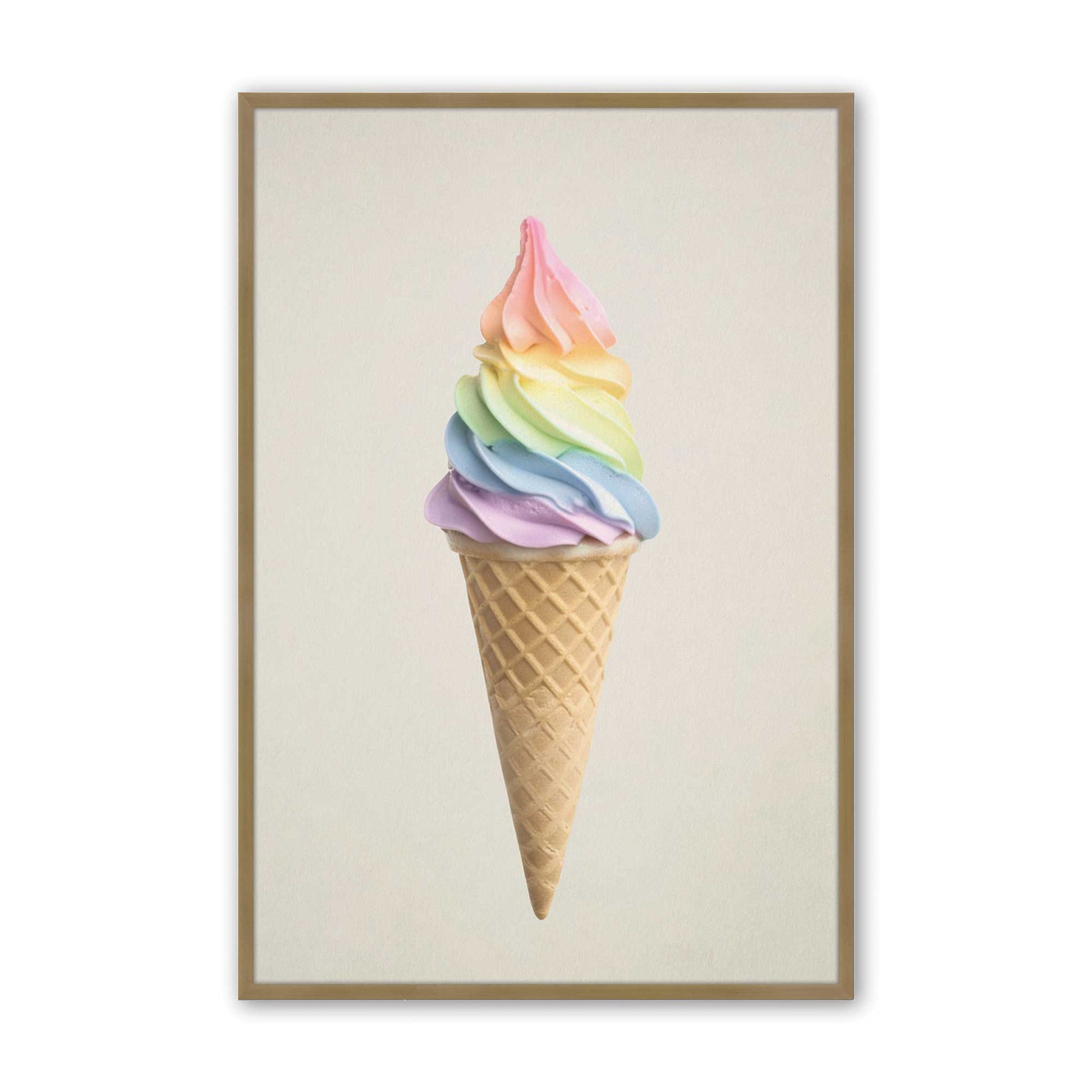 [Color:Brushed Gold], Picture of art in a Brushed Gold frame