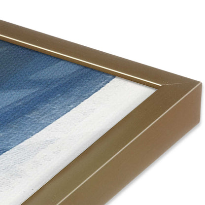 [Color:Brushed Gold], Picture of art in a Brushed Gold frame at an angle