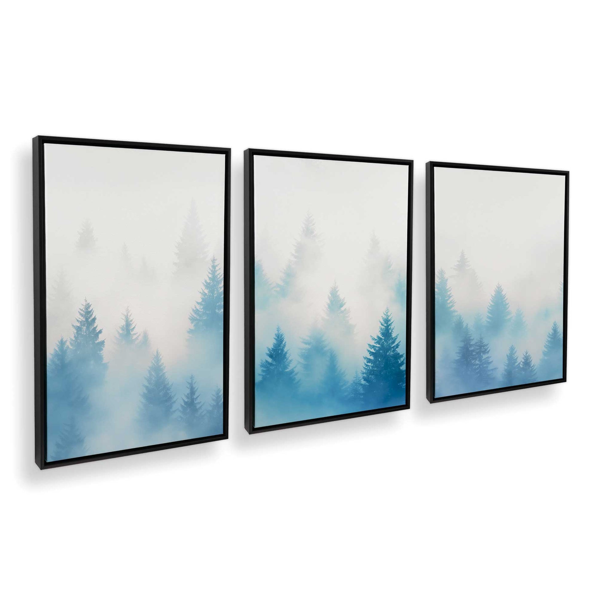 [Color:Satin Black], Picture of art in a Satin Black frame at an angle