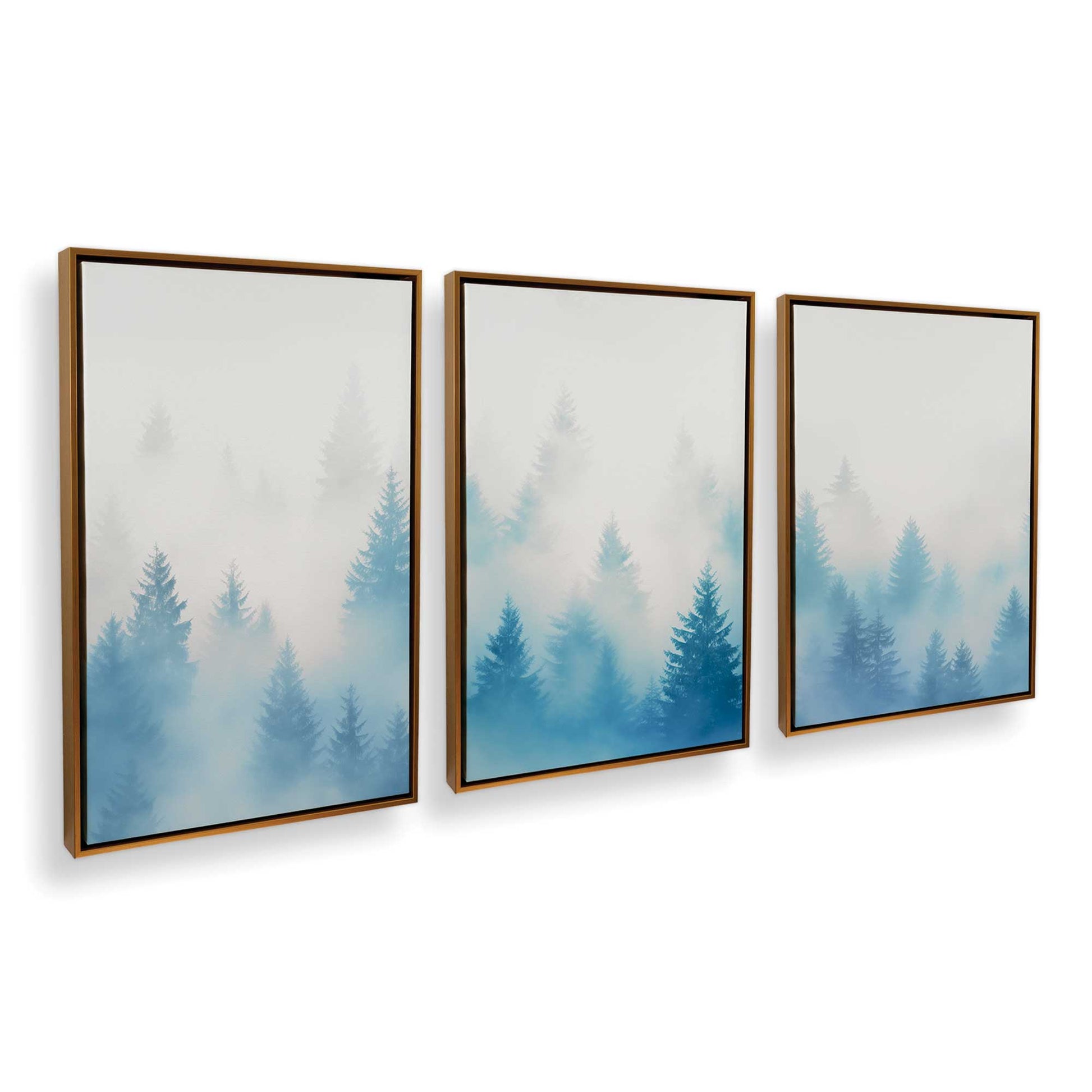 [Color:Polished Gold], Picture of art in a Polished Gold frame at an angle