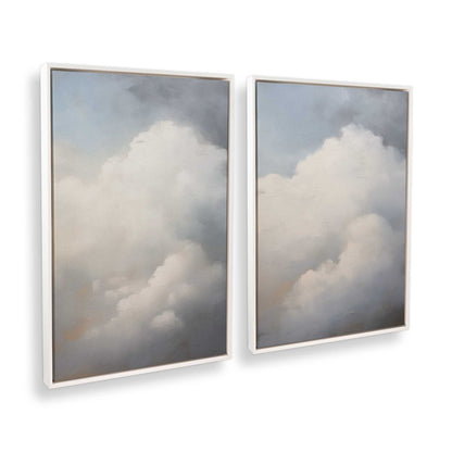 [Color:Opaque White], Picture of art in a White frame at an angle
