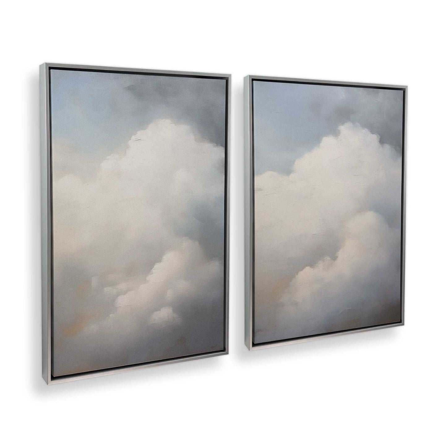[Color:Polished Chrome], Picture of art in a Polished Chrome frame at an angle