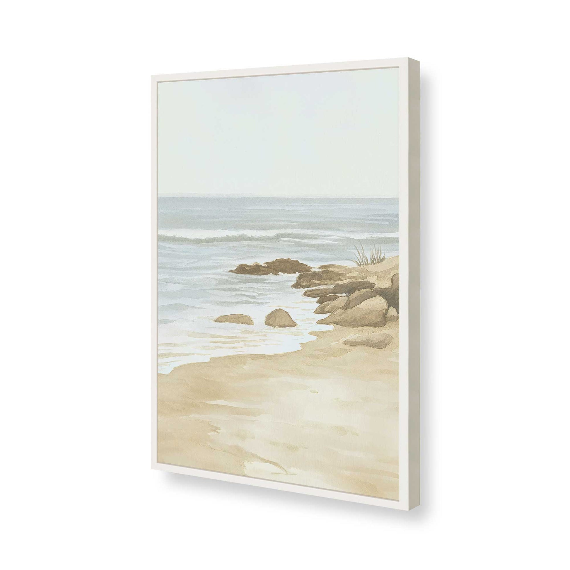 [Color:Opaque White], Picture of art in a Opaque White frame of the corner